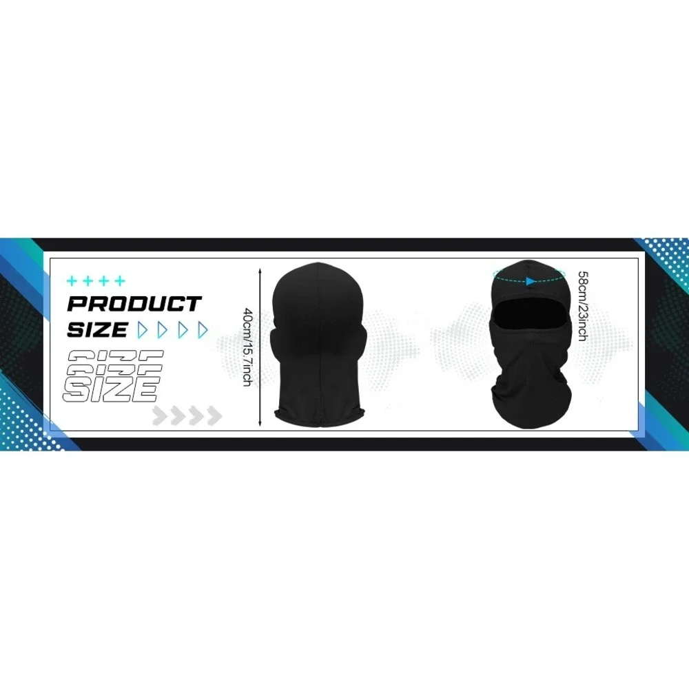 Set of 9 SATINIOR Men's Black Balaclava Full Face Ski Mask Breathable Winter